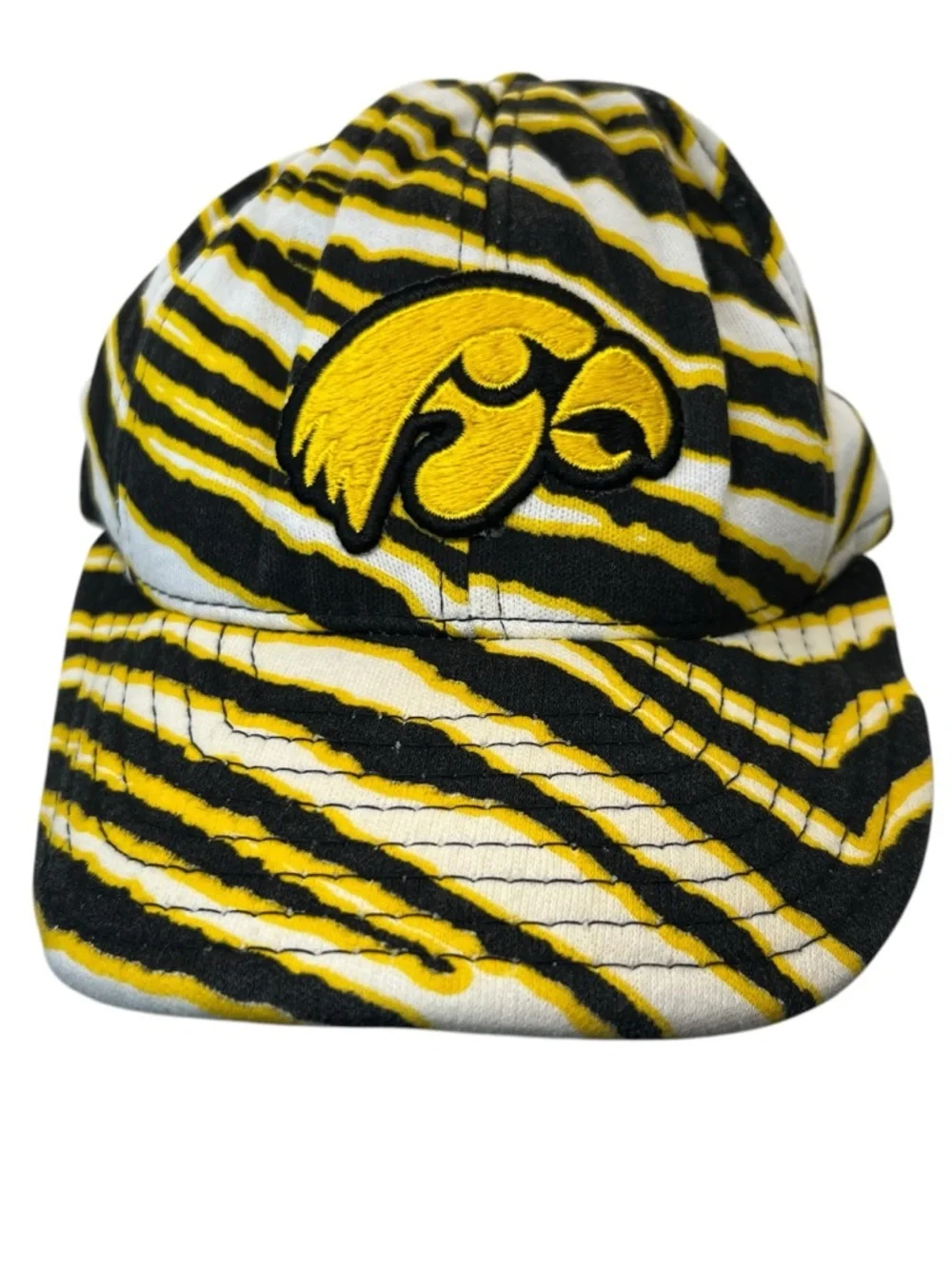 Vintage Zubaz Brand lowa Hawkeye
Snapback Hat Cap RARE - Picture 1 of 14